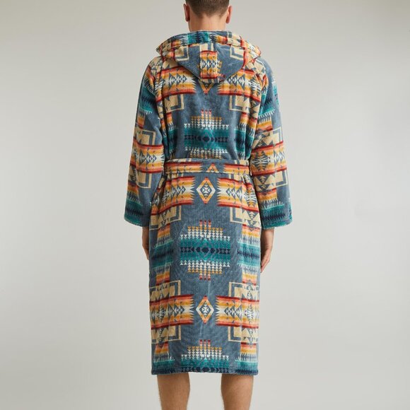 Pendleton Chief Joseph Cotton Terry Bath Robe in Liberty - Picture 2 of 6